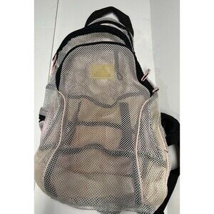 Adidas Mesh Backpack Light Pink Zipper compartments travel sports carrier summer